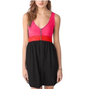 Open Back Zip Up Dress